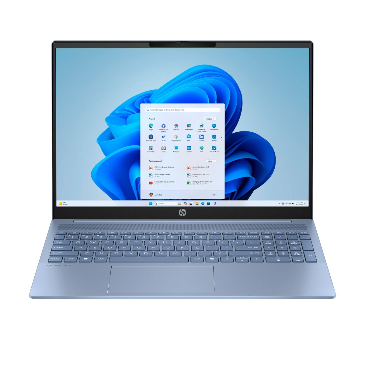 Laptop HP OmniBook 5 Laptop 16-ba1051la, 16", Intel® Core™ i5, RAM, 512GB SSD, 2K, Windows 11 Home.
