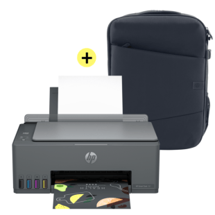 Impresora Multifuncional HP Smart Tank 581, Color, Impresión, Copia, Escaneado, Conexión inalámbrica + Mochila HP para laptop Creator de 16,1"", Azul oscuro