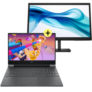 Laptop Gaming Victus by HP 15-fb3018la, AMD Ryzen 7, 8 GB RAM, NVIDIA GeForce RTX 3050, 512 GB SSD, 15.6"" FHD 144 Hz, Windows 11 Home + Monitor HP 322pv 21,45"" Full HD 5 ms 100 Hz HDMI, VGA