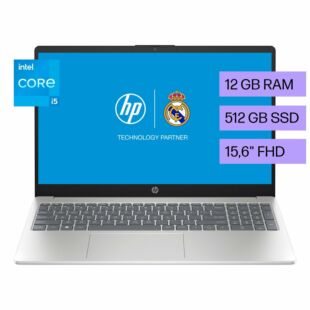 Laptop HP 15-fd0029la, Windows 11 Home Single Language, 15.6"", Intel® Core™ i5, 12GB RAM, 512GB SSD, FHD, Plateado natural
