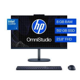 Todo en uno HP OmniStudio 24-cu0051la, Intel Core 5, 8 GB RAM, 512 GB SSD, 23.8"" FHD, Windows 11 Home