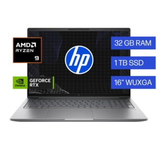 Laptop HP ZBook Power G11 de 16"", AMD Ryzen 9, 32GB RAM, 1TB unidad de estado sólido, NVIDIA RTX™ A1000 , Windows 11 Pro