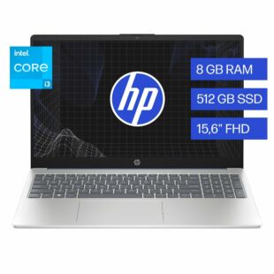 Laptop HP 15-fd0026la, Windows 11 Home Single Language, 15.6"", Intel® Core™ i3, 8GB RAM, 512GB SSD, FHD
