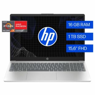 Laptop HP 15-fc0031la, AMD Ryzen 7, Windows 11 Home, 16 GB, 1 TB SSD, 15.6, FHD