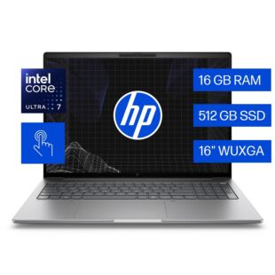 Laptop Workstation HP ZBook 8 G1i de 16 pulgadas, Windows 11 Pro, Intel Core Ultra 7, 16 GB, 512 GB SSD, GPU NVIDIA RTX™ 500 Ada Generation para laptops (GDDR6 de 4 GB dedicada)