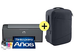 Impresora Multifuncional HP Smart Tank 581, Color, Impresión, Copia, Escaneado, Conexión inalámbrica + Mochila HP para laptop Creator de 16,1"", Azul oscuro