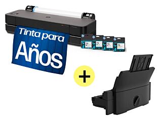 Plotter HP DesignJet T250 de 24"" con paquete de tintas adicional incluido + Alimentador automático de documentos