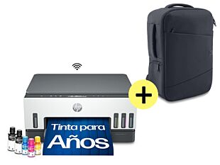 Impresora HP Smart Tank 720 AiO Wifi + Mochila HP para laptop de 16,1"", Azul Oscuro