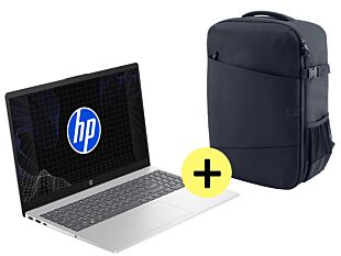 Laptop HP 15-fd0284la, Intel Core i7, 16 GB RAM, 512 GB SSD, 15.6"" FHD, Windows 11 Home + Mochila HP para laptop Creator de 16,1"", Azul oscuro