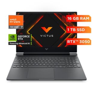 Laptop HP Gaming VICTUS 15-fb3001la, AMD Ryzen 7, 16 GB RAM, NVIDIA GeForce RTX 3050, 1 TB SSD, 15.6"" FHD, Windows 11 Home