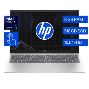 Laptop HP AI 15-fd2351la, Intel Core Ultra 5, 8 GB RAM, 512 GB SSD, 15.6"" Táctil FHD, Windows 11 Home
