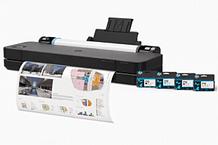 Plotter HP DesignJet T250 de 24"" con paquete de tintas adicional incluido + Alimentador automático de documentos