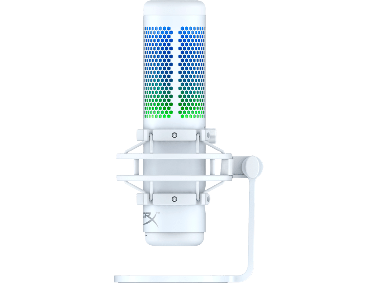 Micrófono HyperX Quadcast USB gris/blanco (519P0AA) - Tienda HP