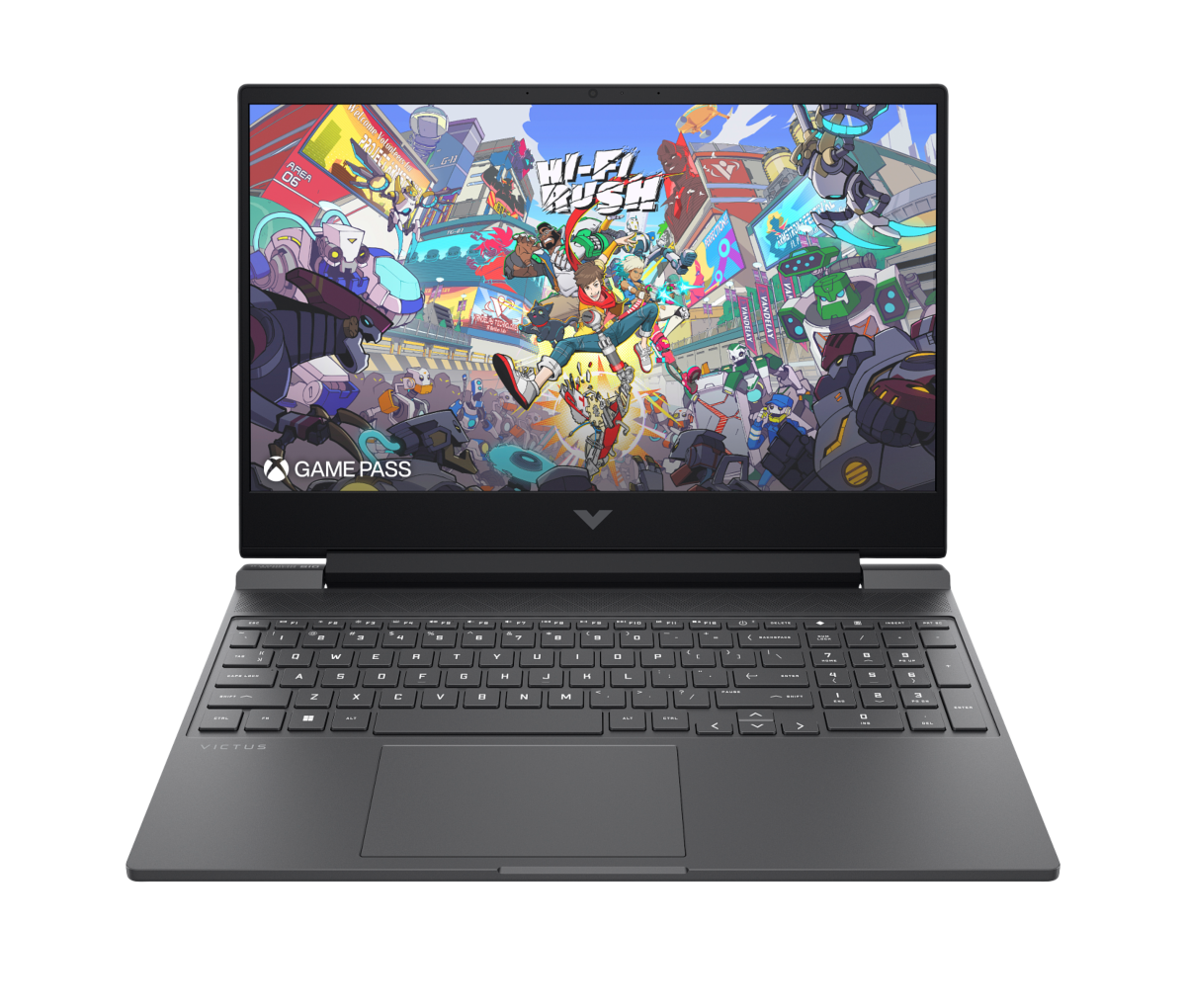 Laptop HP Gaming Victus 15-fa2014la, Intel Core i5, 16 GB RAM, NVIDIA GeForce RTX 3050, 512 GB SSD, 15.6" FHD 144 Hz, Windows 11 Home - 15.6" - Plata mica, logotipo cromado negro (BA1U5LA)