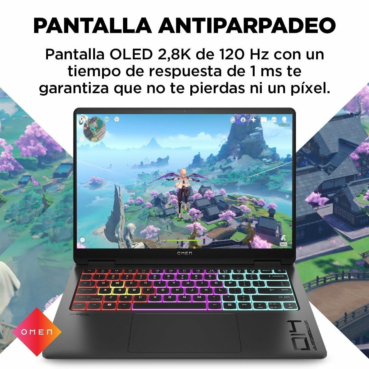 Laptop Gamer HP Omen 14-FB0001LA Intel Core Ultra 7-155H / 16GB / SSD 1TB / RTX4060 8GB / 14" OLED / W11H