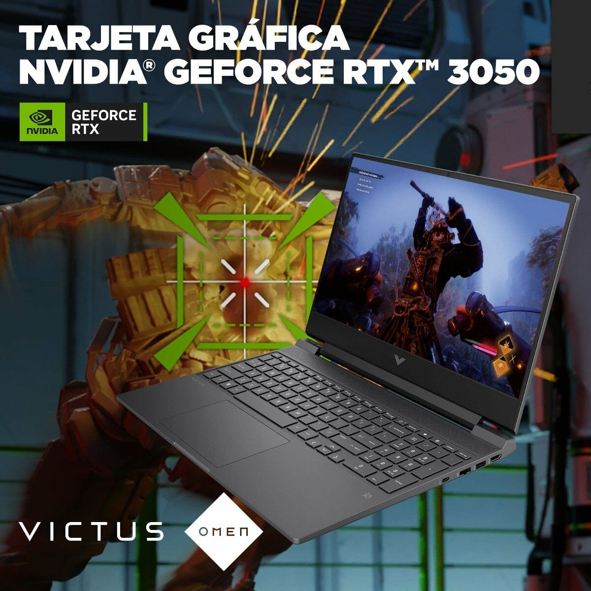 Laptop Gamer HP Victus 15-FB2017LA AMD Ryzen 7-8845HS / 16GB / SSD 1TB / RTX3050 6GB / 15.6" FHD / W11h
