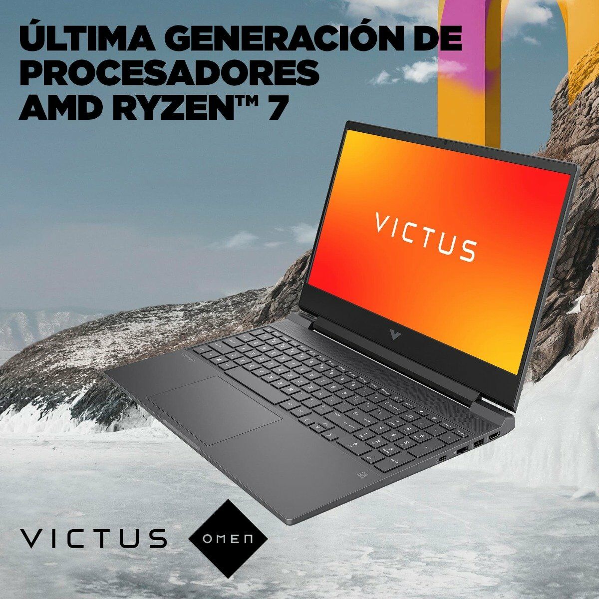 Laptop Gamer HP Victus 15-FB2017LA AMD Ryzen 7-8845HS / 16GB / SSD 1TB / RTX3050 6GB / 15.6" FHD / W11h