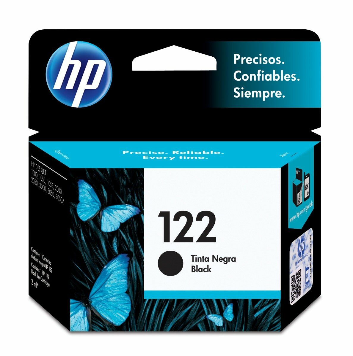 Cartucho de Tinta HP 122 Negra Original (CH561HL)