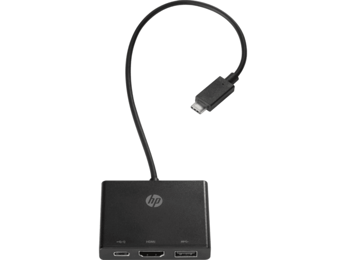 Concentrador USB-C a Multipuerto HP (1BG94AA) - Center facing