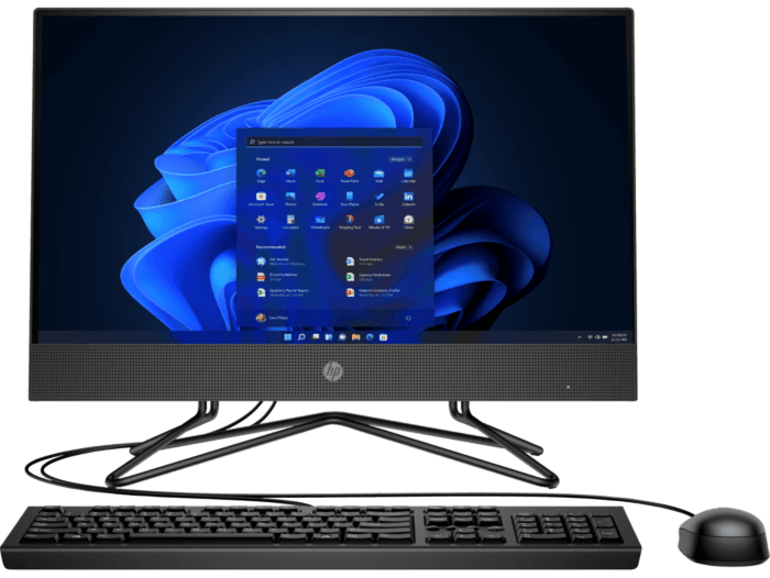 All in One HP 200 G4 - 21.5-inch (54.61 cm) -  (2M0Q3LT) - Center facing