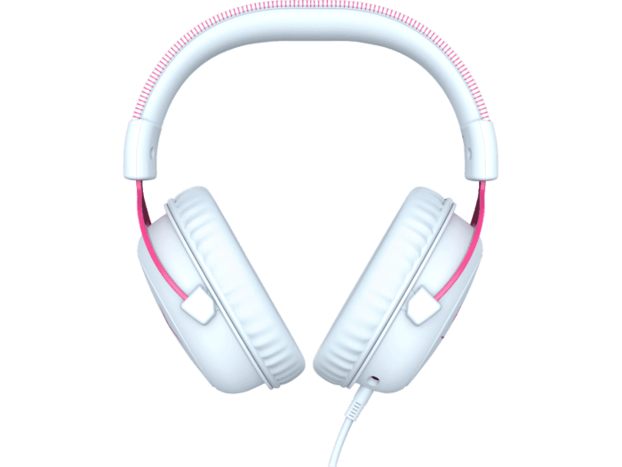 HyperX Cloud II: audífonos para gaming (rosa y blanco) (4P5E0AA)