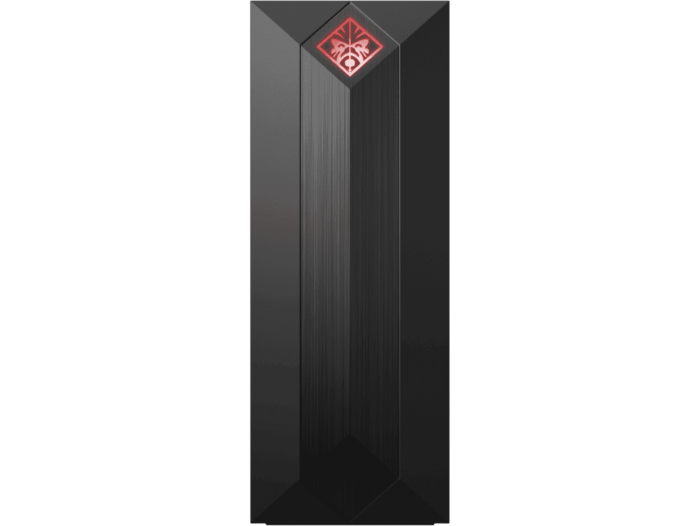 Desktop HP OMEN 875-003la - Bisel frontal en negro sombreado, logotipo cromado oscuro, panel lateral de cristal (6GQ76AA)