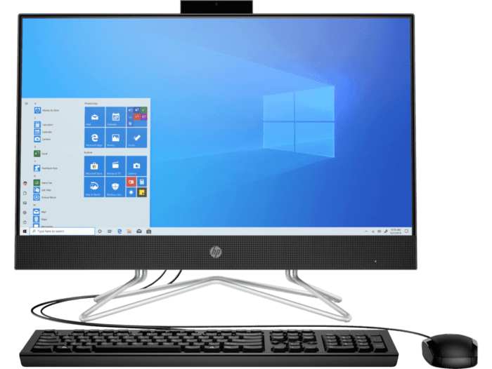 All in One HP 24-dd0003la - 23.8-inch (60.45 cm) - Negro (7WS51AA) - Center facing