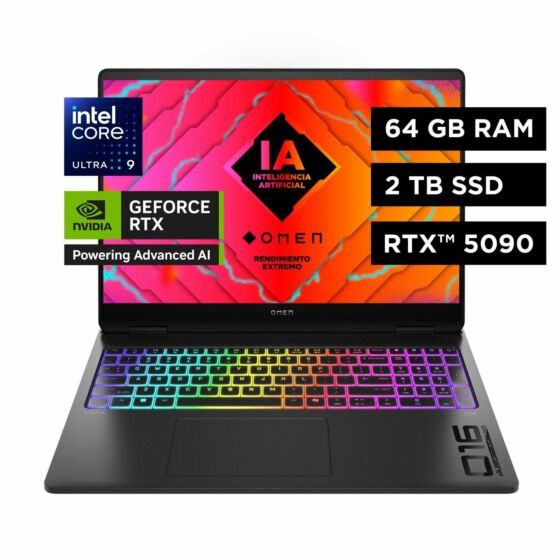 Laptop Gaming OMEN MAX 16-ah0005la, Intel Core Ultra 9, 64 GB RAM, NVIDIA GeForce RTX 5090 24GB, 2 TB SSD, 16