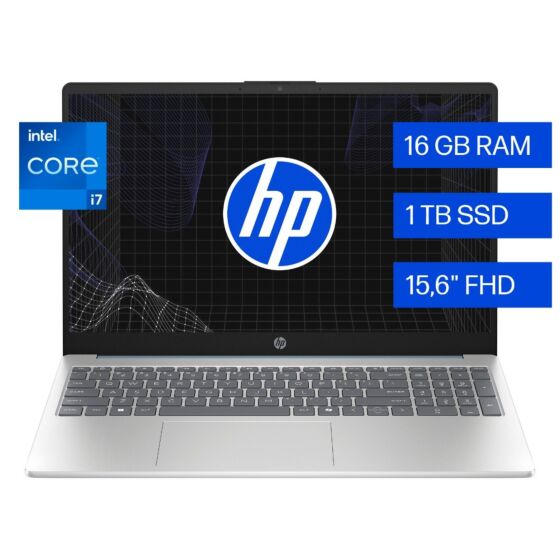 Laptop HP 15-fd0277la, Intel Core i7, 16 GB, 1 TB SSD, 15.6, FHD Windows 11 Home - 15.6