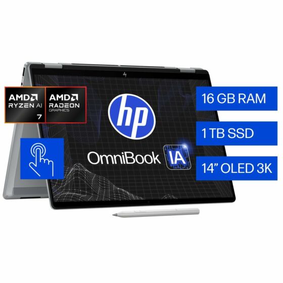 Laptop HP OmniBook X FlipNGAI 14-fk0072la, 14