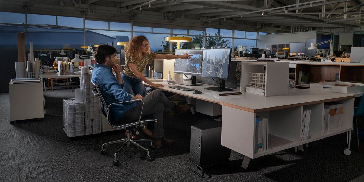 Arquitectos usando Workstations HP para modelado 3D