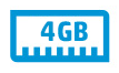 4GB memory